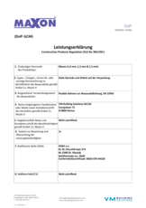 DoP Maxon (Allemand)